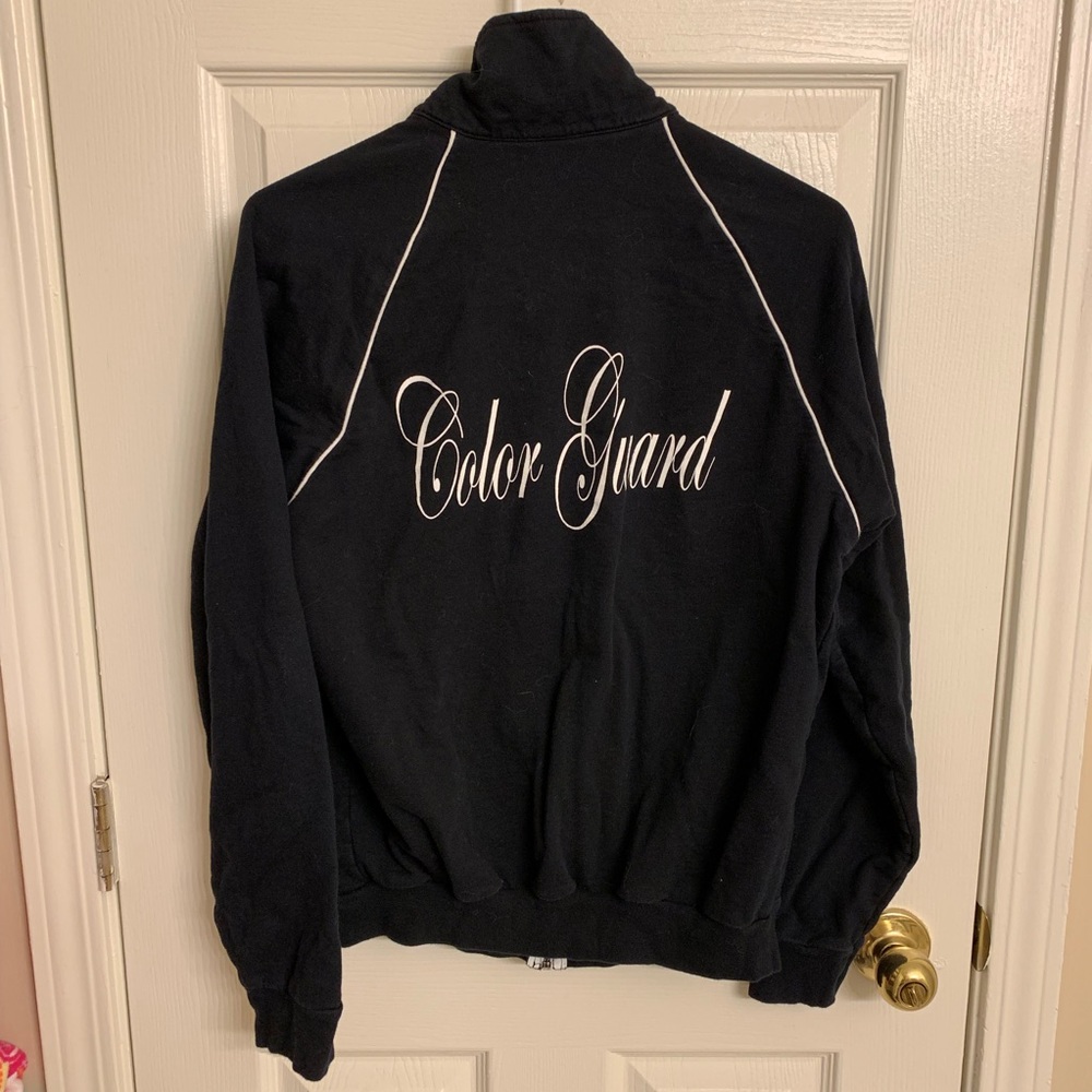 B&W Color Guard American Apparel zip up sz M - Picture 3 of 3